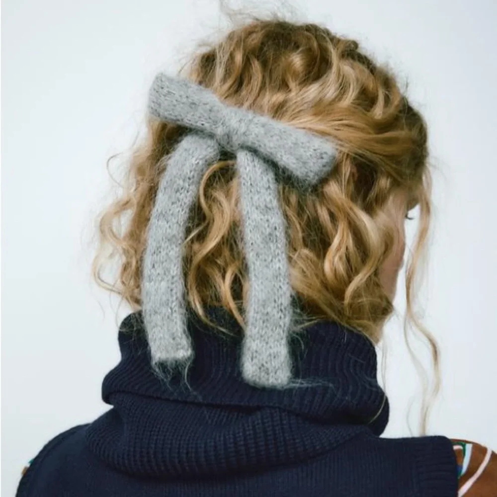 ZARA Wool + Alpaca Blend Hair Clip